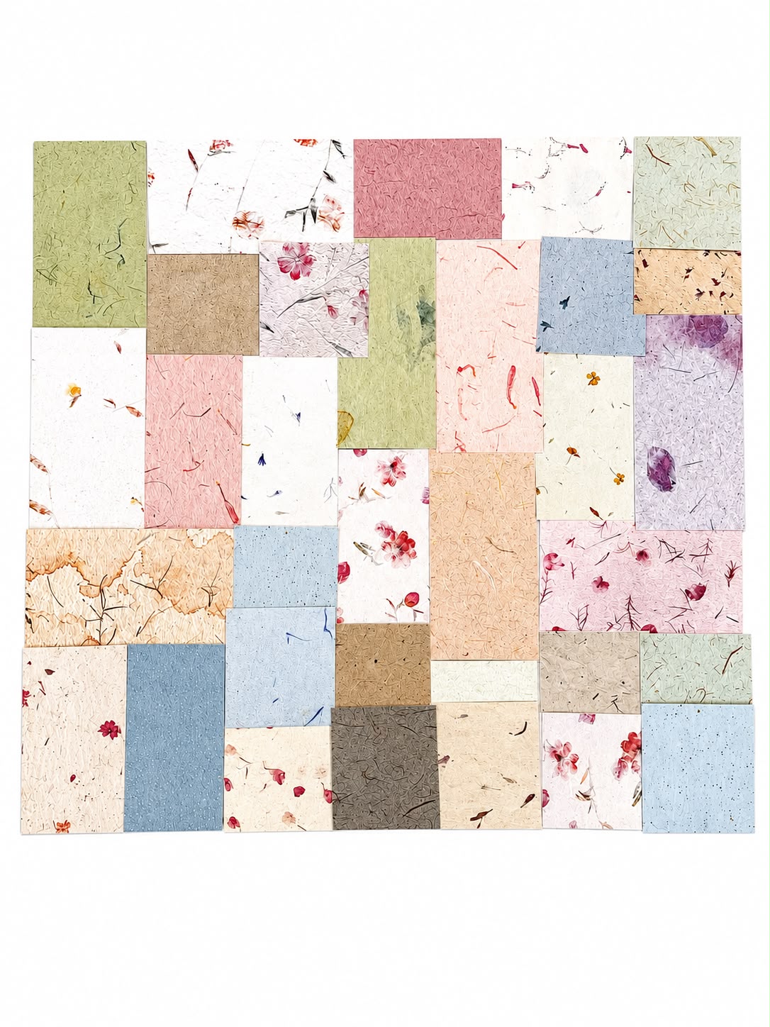 Papiers Fleurs Séchées