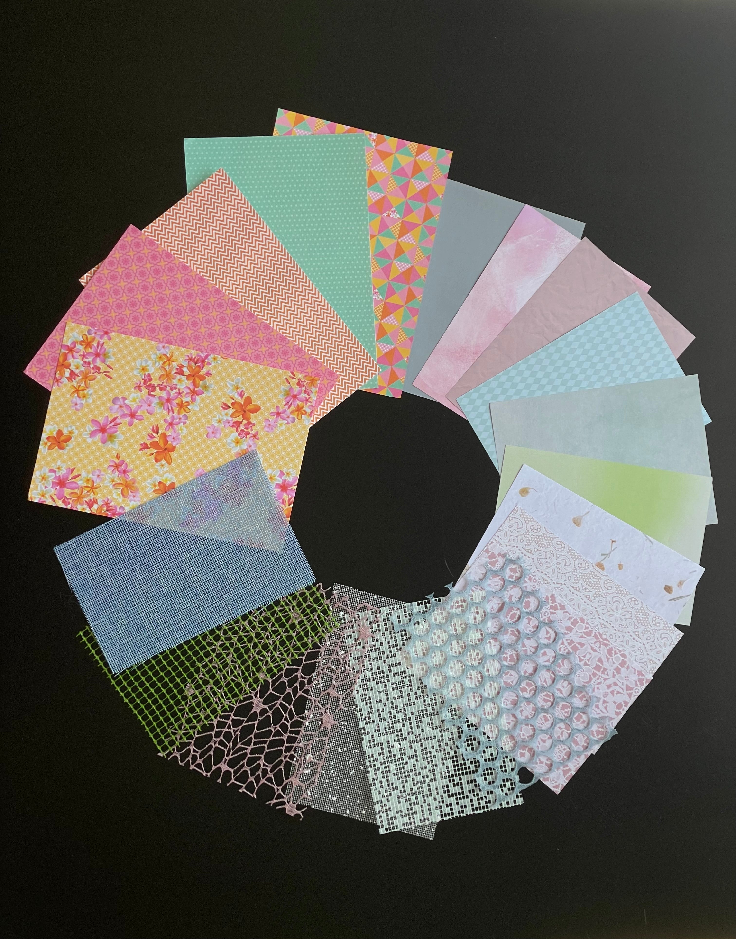 Sachets de 20 papiers à motifs